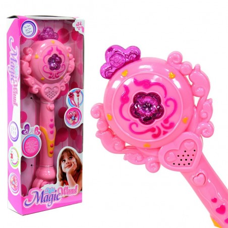 Bâton magique avec lumière et son en couleur rose