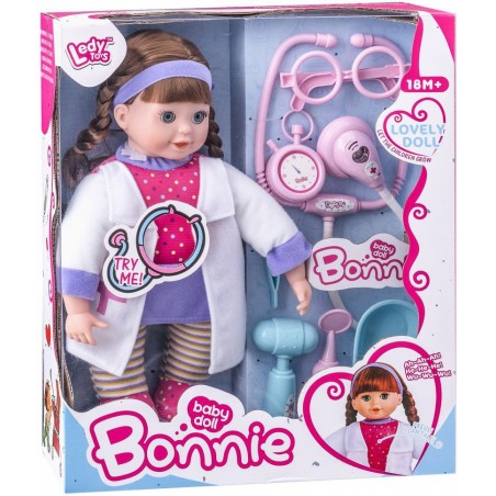 Poupée bonnie doctor avec son et accessoires