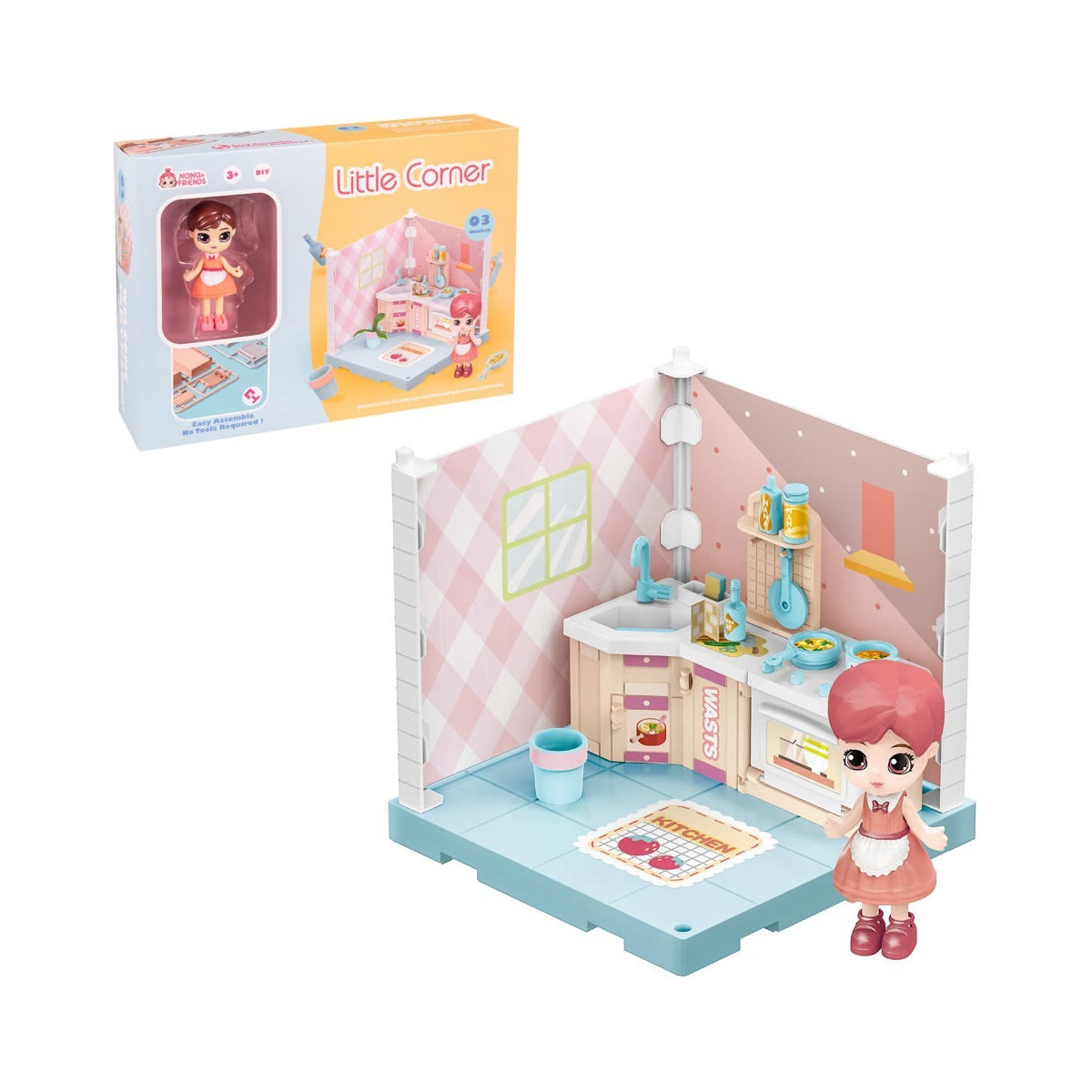 Petite armoire de cuisine d angle pour poupée de collection