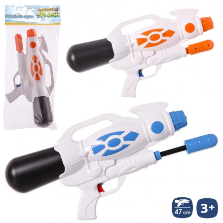 Pistolet à Eau Avec Apprêt Blanc 2 C 47 Cm