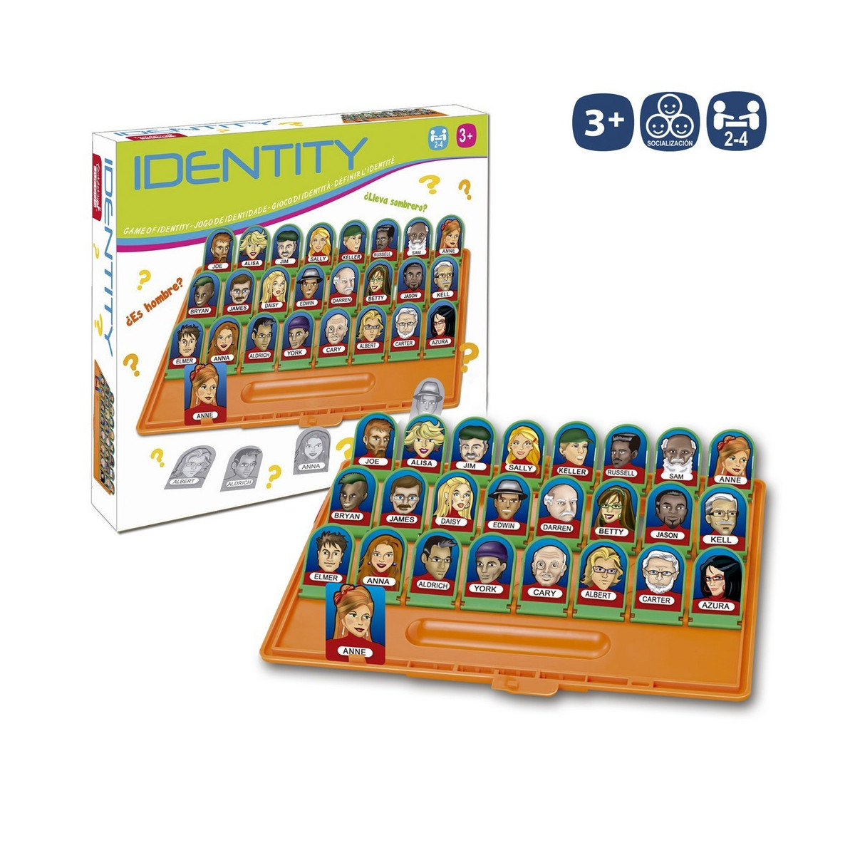 Jeu d'identité identity 30 x 26 x 5 50 cm