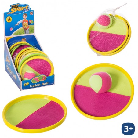 Jeu Attrape La Balle Velcro 2 C 19 Cm