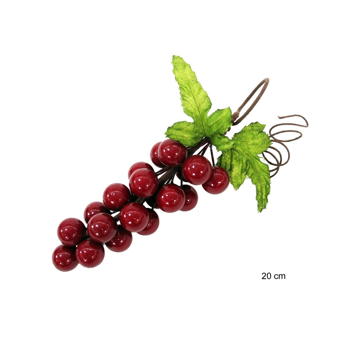 Grappes de boules rouges 10 x 5 x 20 cm