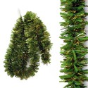 Mini décoration de noël boa vert or 150 x 4 x 4 cm