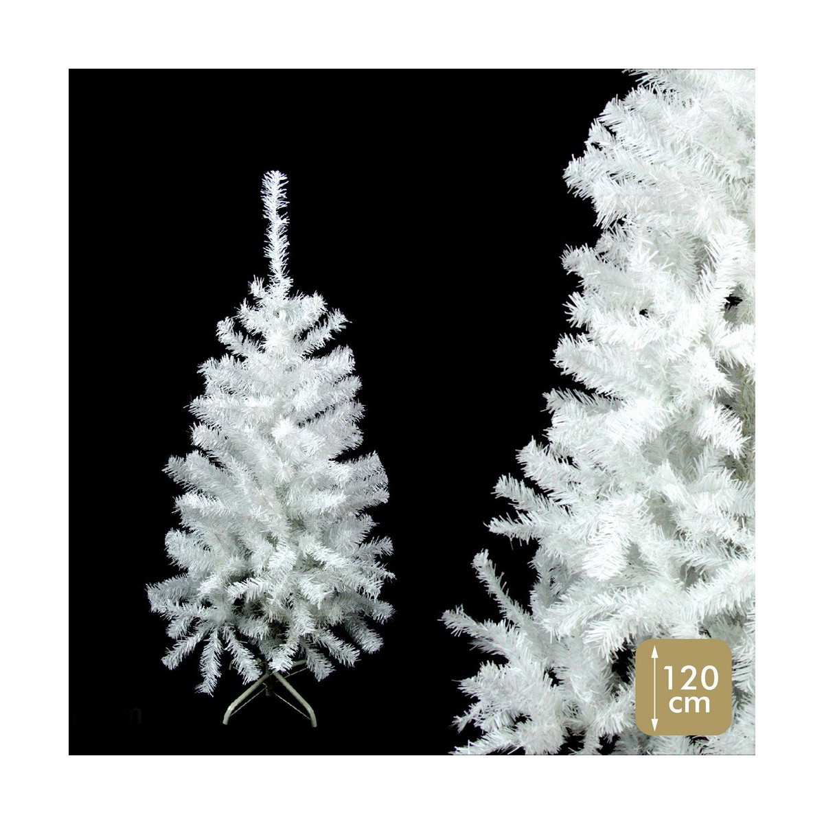 arbre 196 branches pe pvc guirlande blanche