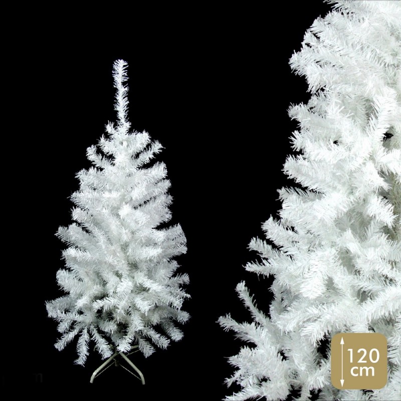 arbre 196 branches pe pvc guirlande blanche