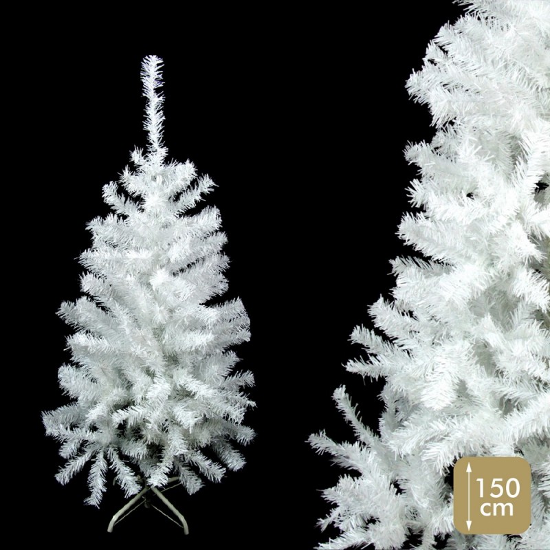 arbre 274 branches pe pvc guirlande blanche 80 x 80 x 150 cm