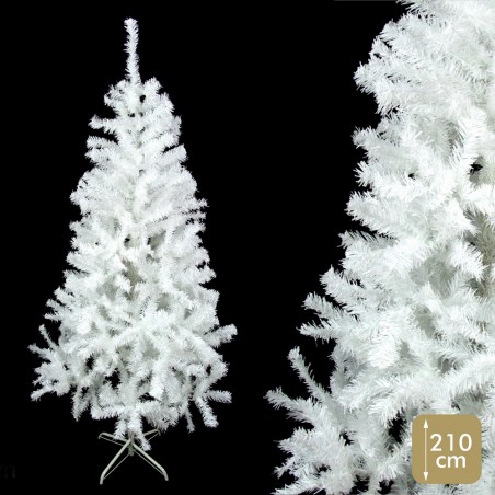 arbre 820 branches pe pvc guirlande blanche 110 x 110 x 210 cm
