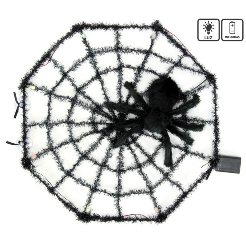 Toile d araignée tarentule avec lumière 58 x 6 x 58 cm