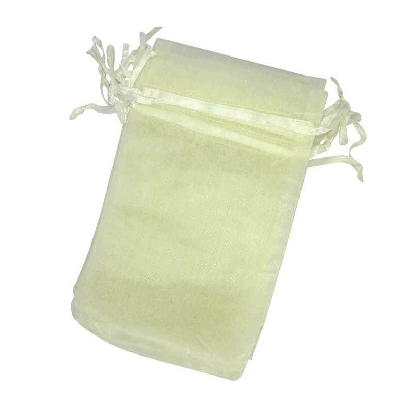 Pochettes cadeaux organza beige