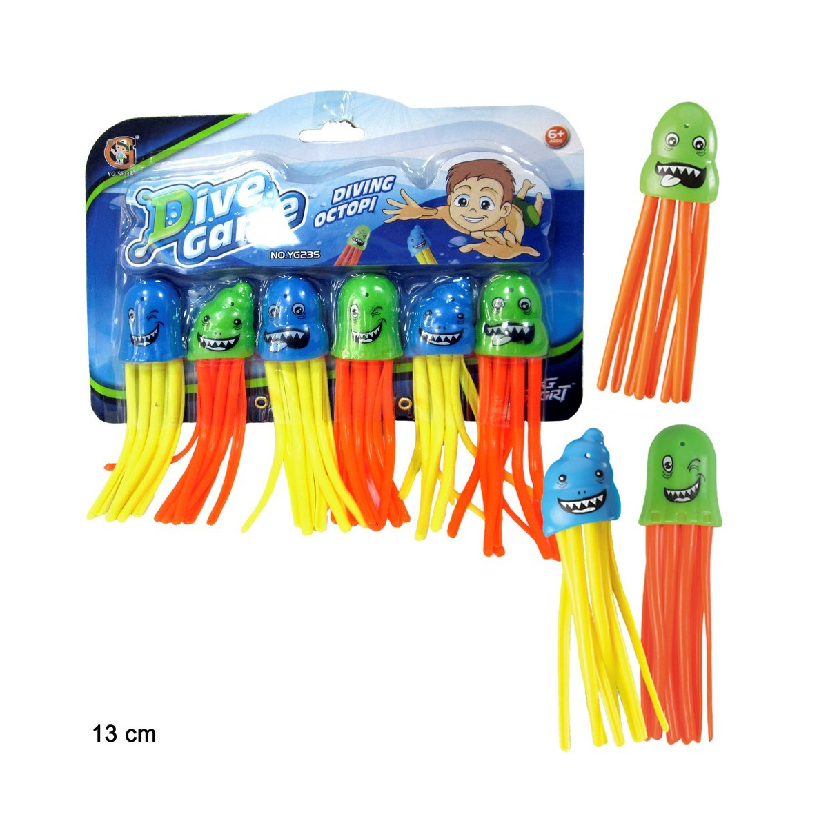 S 6 lanceur de piscine méduse 13 cm