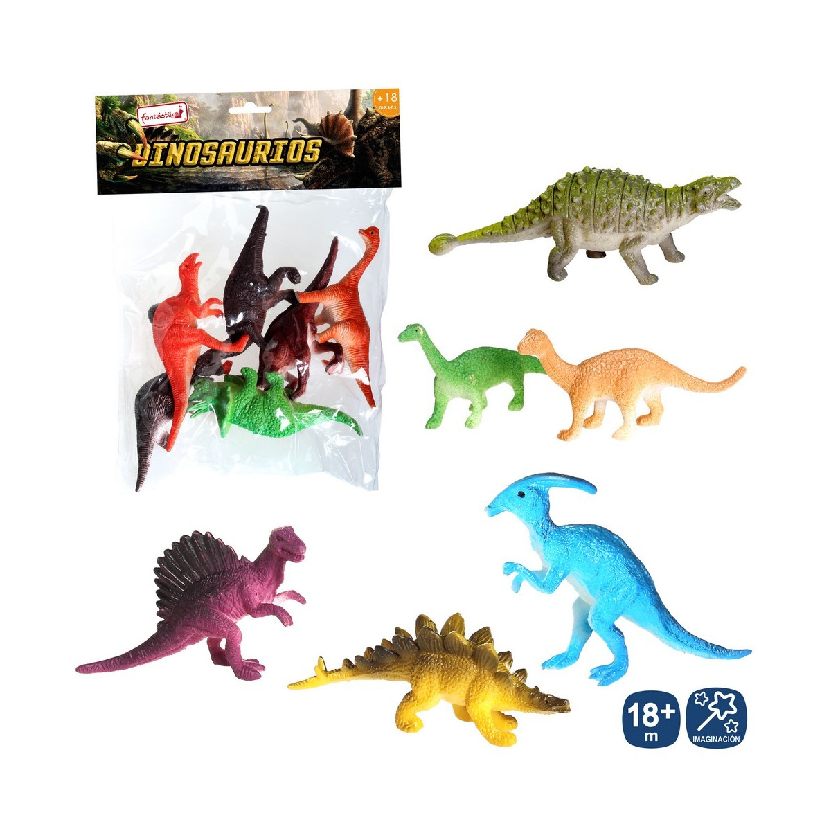 S 6 dinosaure vinyle 6 m 11 cm