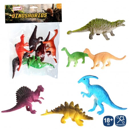 S 6 Dinosaure Vinyle 6 M 11 Cm