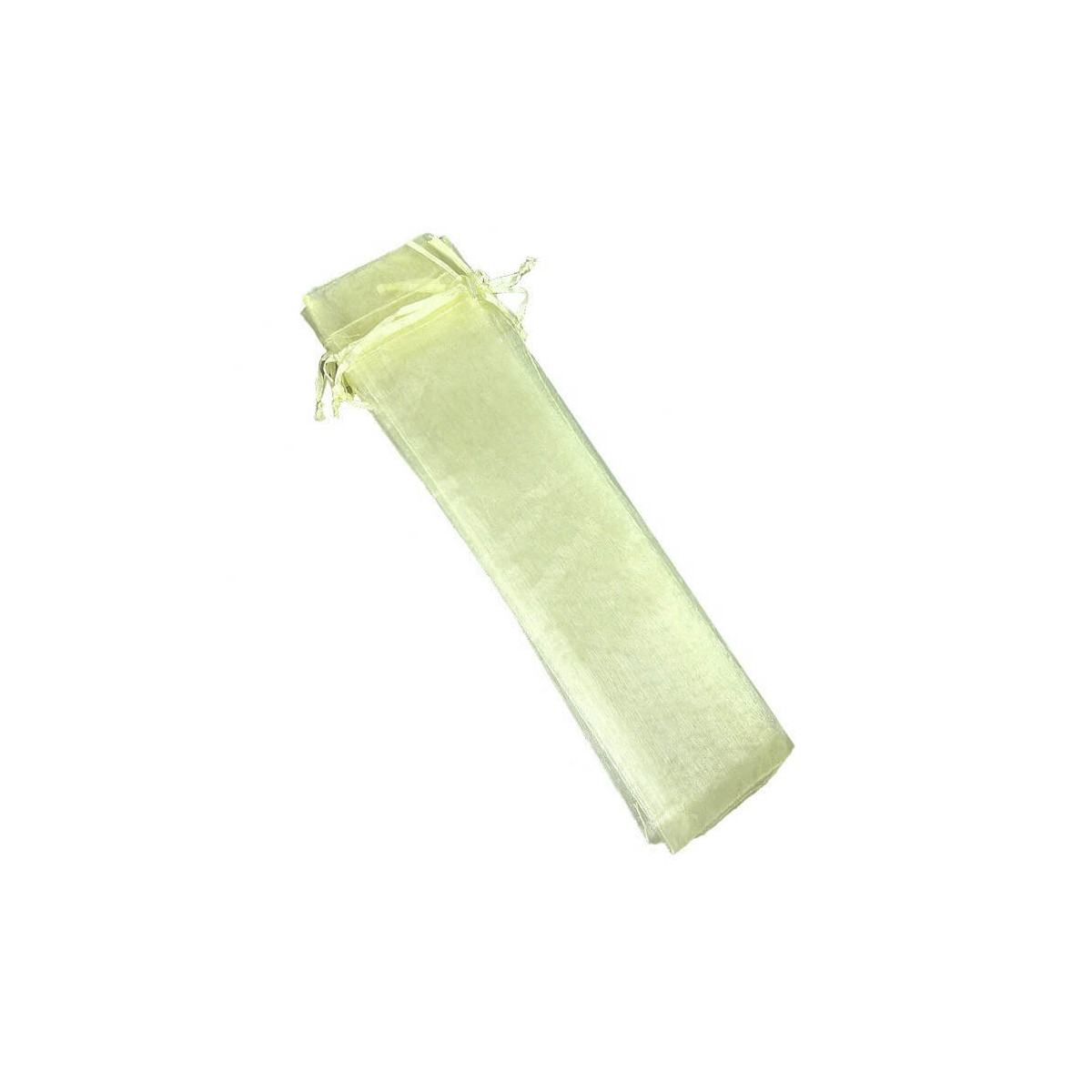 Housse 30x7 cm en organza beige