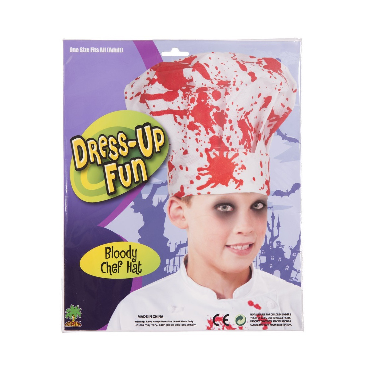 Gant de chef sanglant pour enfant 25 x 25 cm
