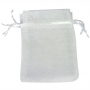 Organza blanc pas cher pochette cadeau