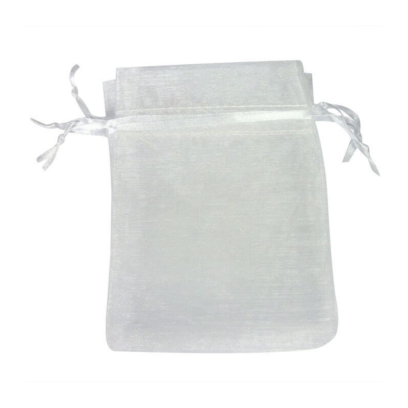 Organza blanc pas cher pochette cadeau