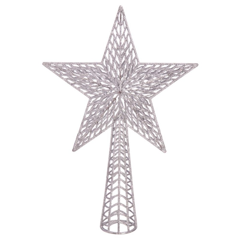 Terminal arbre plastique argent 37 x 25 cm