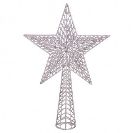 Terminal arbre plastique argent 37 x 25 cm