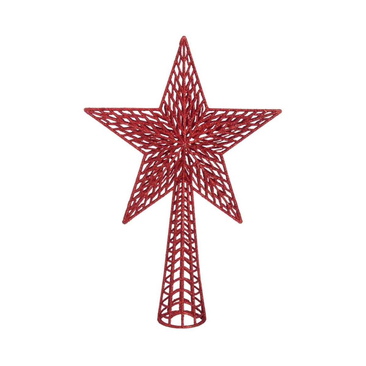 Terminal arbre en plastique rouge 37 x 25 cm