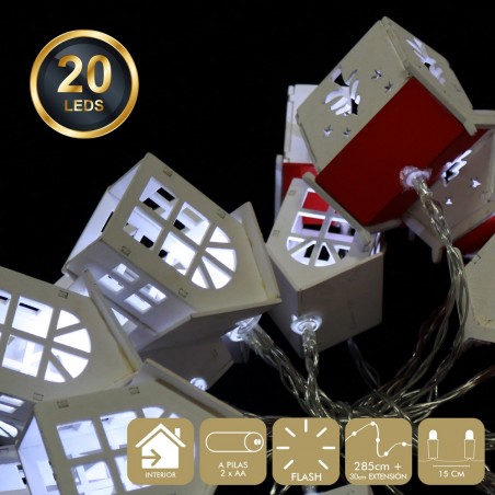 20 Lumières Led Flash Blanches