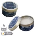 Bougie étain parfumée spa blanche