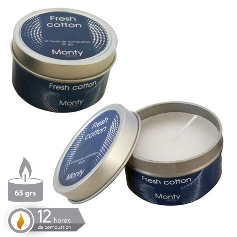 Bougie étain parfumée spa blanche