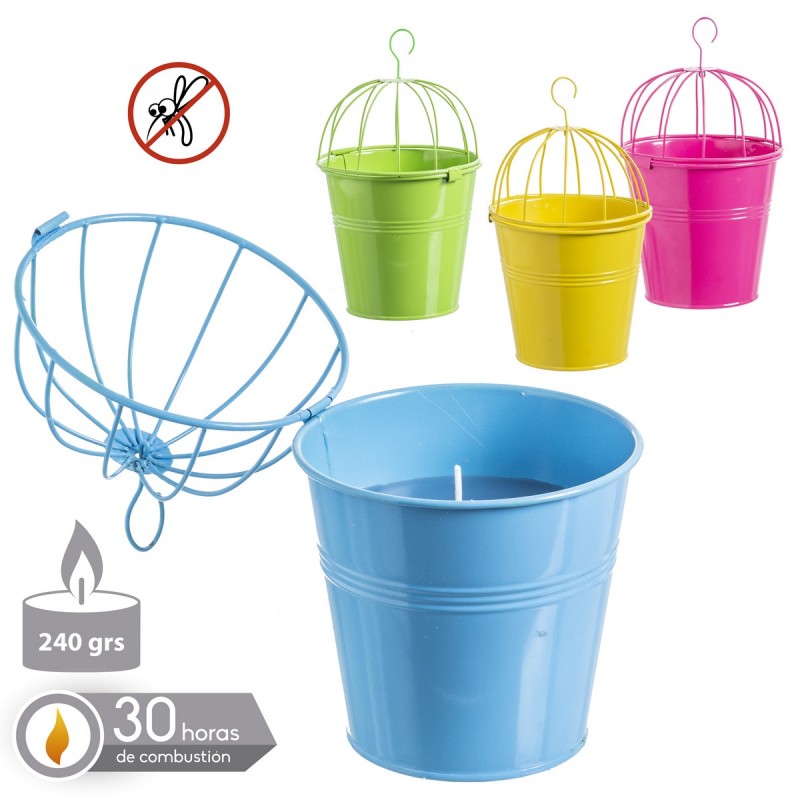 Bougie 3% citronnelle cube suspendu 4 c 13 20 x 20 cm