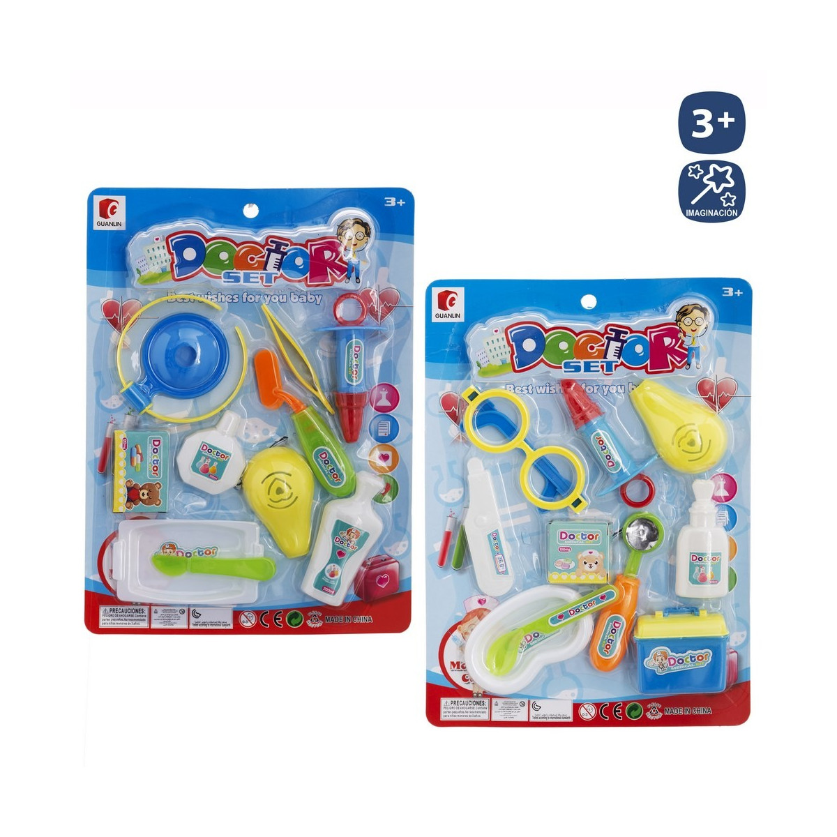 Ensemble de médecin enfant 2 m