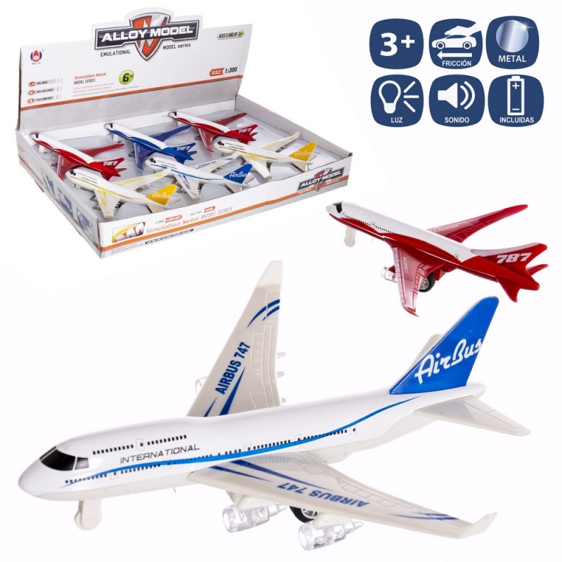 Avion Avec Son Et Lumière En Métal 3 C 20 Cm Avion Avec Son Et Lumière En Métal 3 C 20 Cm