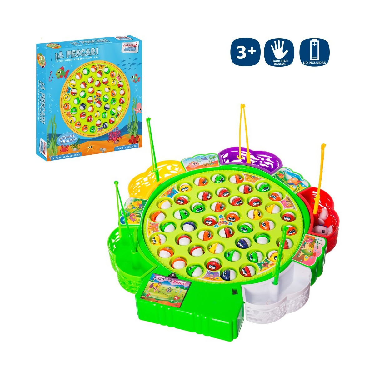 S 45 pièces jeu de pêche électrique