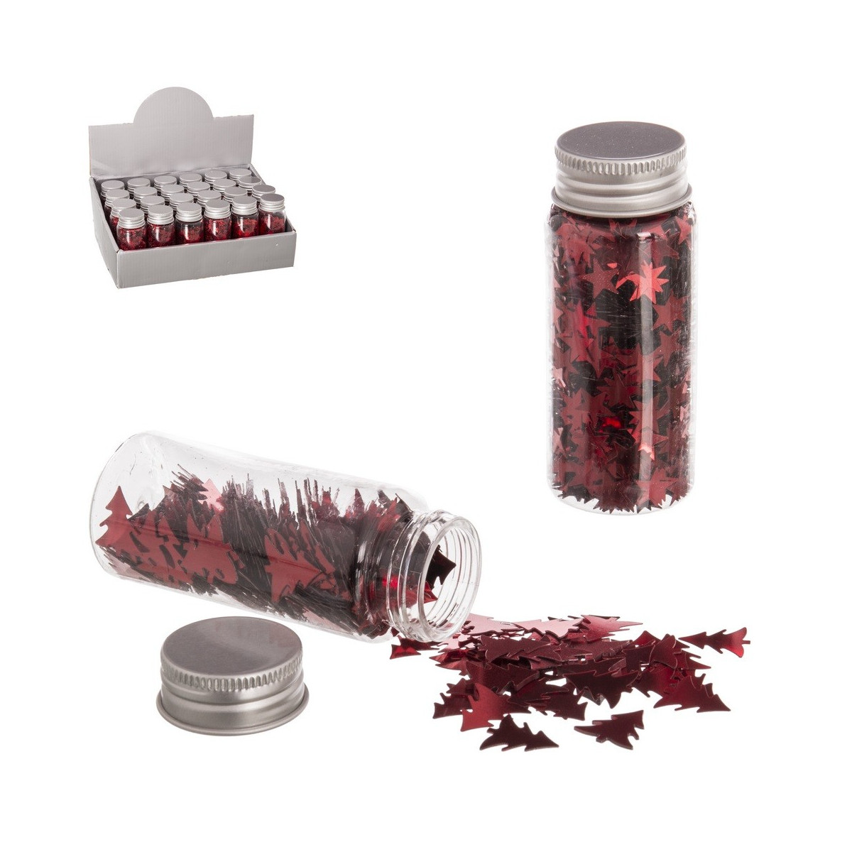Paillettes rouges 4 m 3,70 x 3,70 x 9,10 cm
