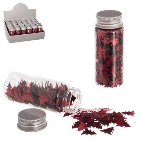 Paillettes rouges 4 m 3,70 x 3,70 x 9,10 cm
