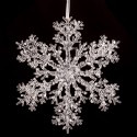 Pendentif étoile neige 25 x 25 cm