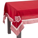 Nappe 100% polyester rouge 150 x 150 cm
