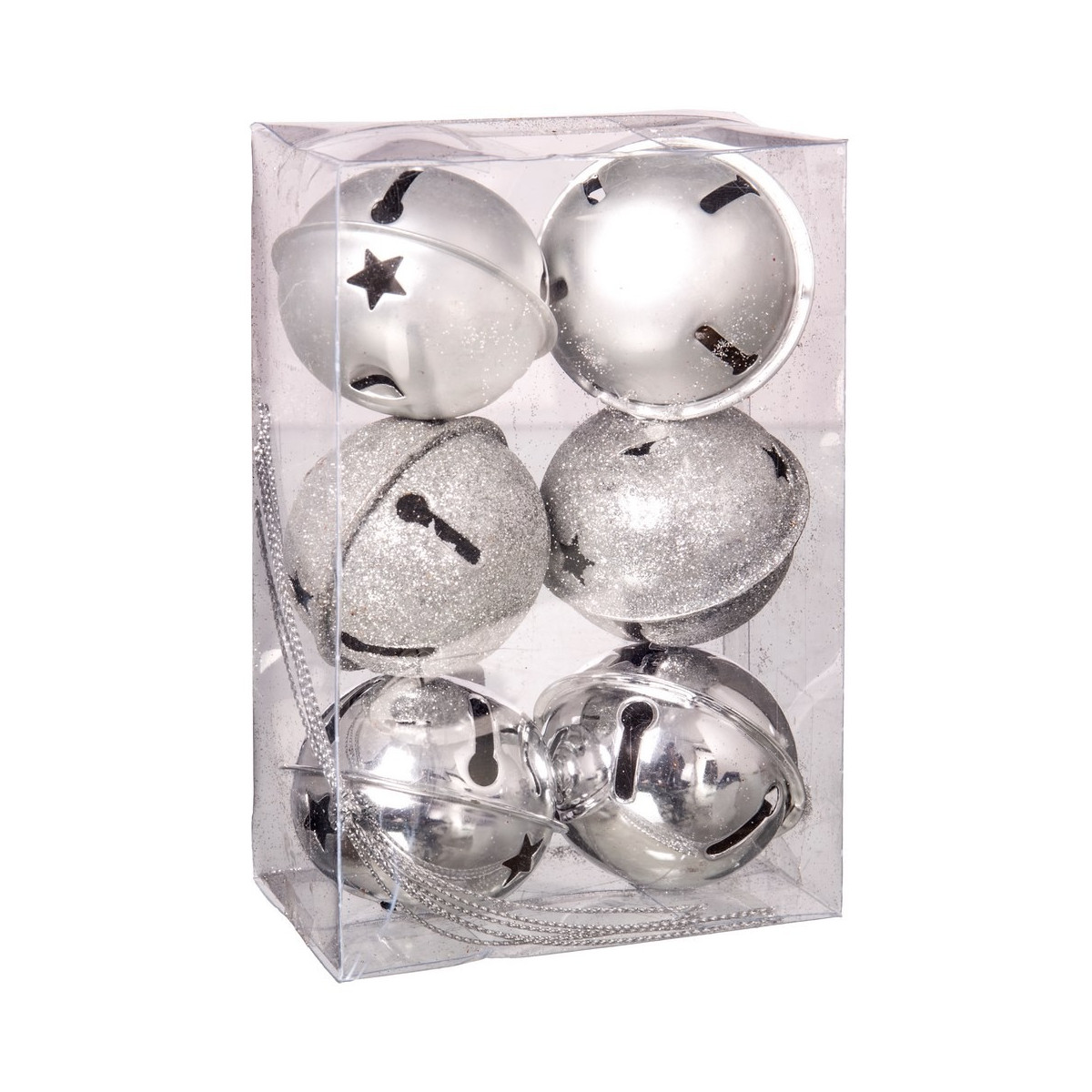 S 6 cloche en métal argenté 5 x 5 x 5 cm