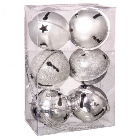 S 6 cloche en métal argenté 5 x 5 x 5 cm