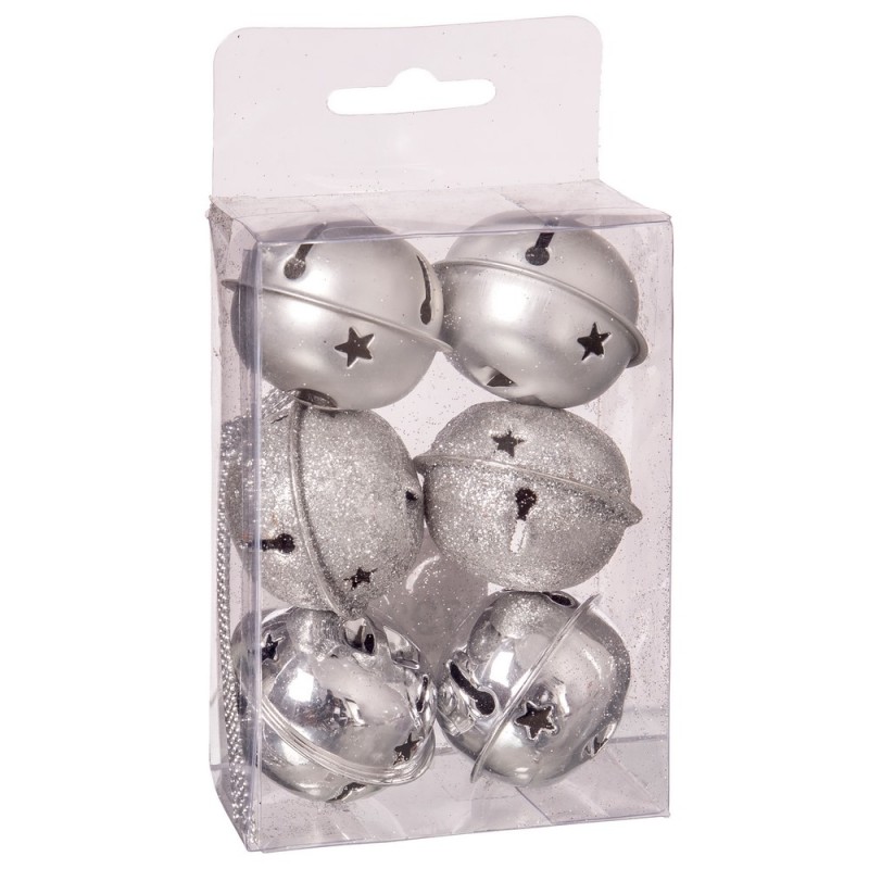 S 6 cloche en métal argenté 4 x 4 x 4 cm