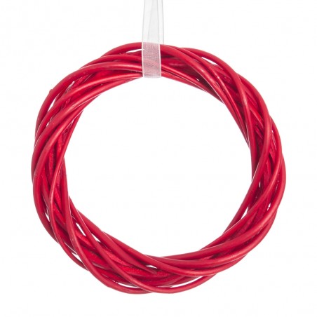 Bague en osier rouge 15 x 15 x 2 50 cm