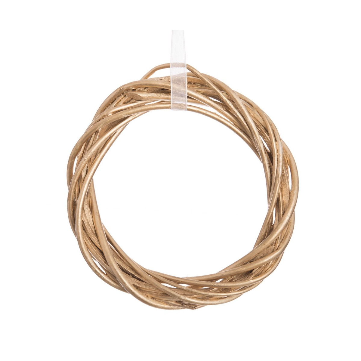 Bague en osier doré 15 x 15 x 2 50 cm
