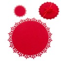 Dessous de plat et dessous de verre rouge S 4 10 x 0 30 x 10 cm