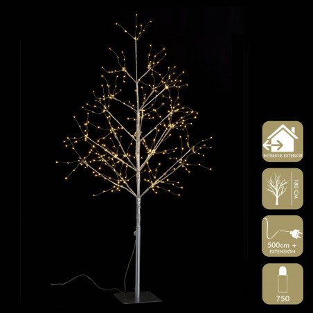 Arbre 750 Lumières Chaudes