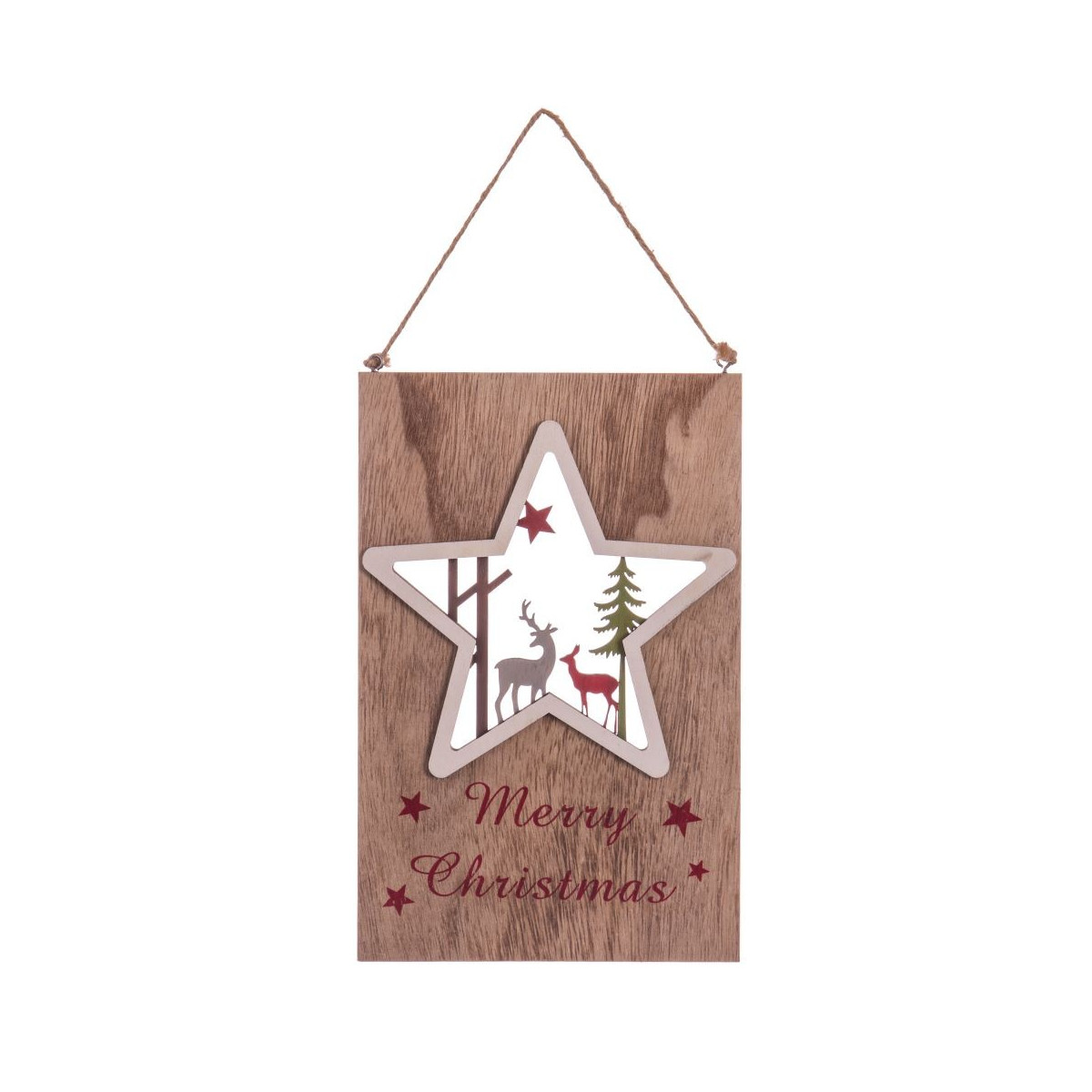 Pendentif étoile en bois
