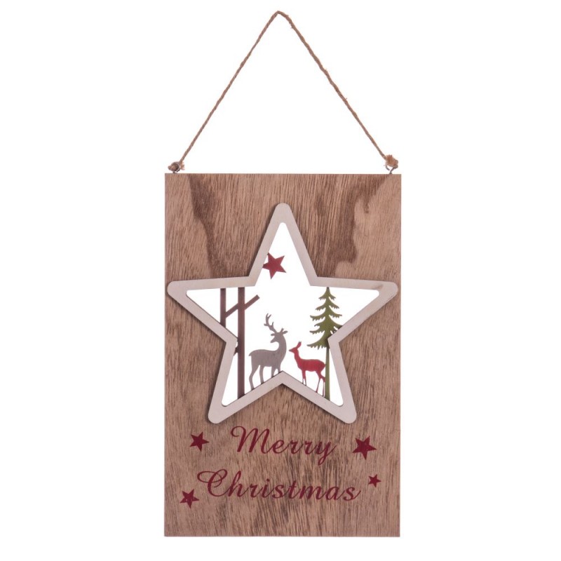Pendentif étoile en bois