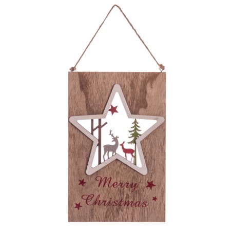 Pendentif étoile en bois