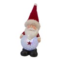 Père Noël en céramique avec lumière LED 6,20 x 5,70 x 15 cm