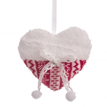 Pendentif cœur en polyfoam 13 cm