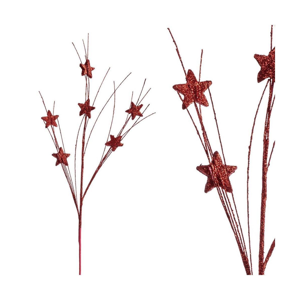 Branche étoiles rouge
