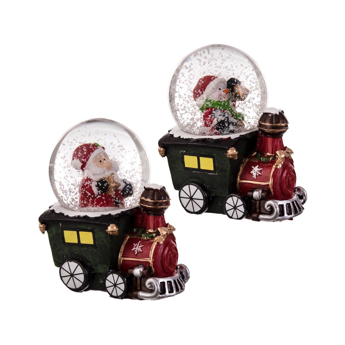 Boule de neige train 2 m 6,50 x 4,50 x 8 cm