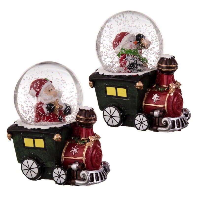 Boule de neige train 2 m 6,50 x 4,50 x 8 cm